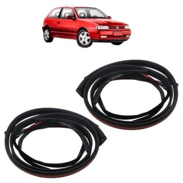 Imagem de Borracha Pingadeira Gol Bola 1998 1999 2 Portas Preto - Automotive Imp