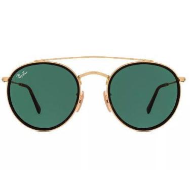 Imagem de Óculos Solar Ray-Ban Rb3647-n 001 51-22 Round Double Bridge, Dourado, 
