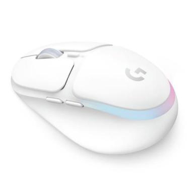 Imagem de Mouse gamer sem fio logitech g705 lightspeed rgb branco 910-006366
