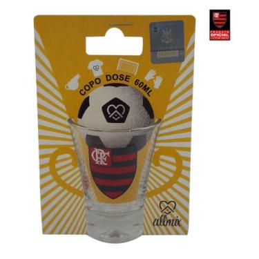 Imagem de Copo de Vidro Shot Aperitivo 60ml Oficial Flamengo - ATACADÃO DO ARTES
