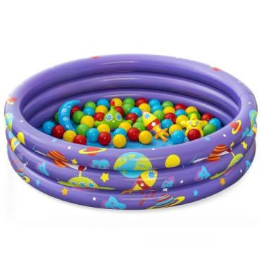 Imagem de Piscina Inflável Galáxia Roxa 101L + Acessórios Bel - Belfix