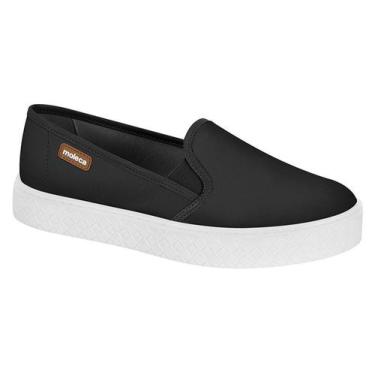 Imagem de Ref. 5712.304 - Tênis Feminino Moleca Slip On Leve Confortável, Preto,