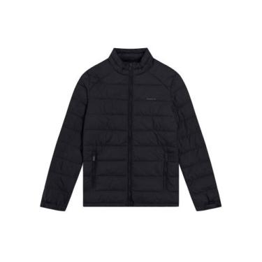 Imagem de Jaqueta Puffer Masculina Com Bolso Zíper Hangar 33 76218, 156, Preto r