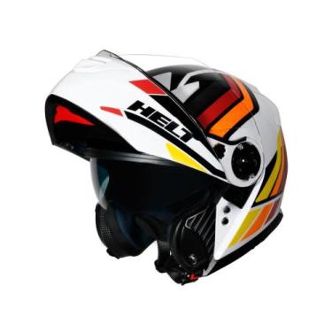 Imagem de Capacete Helt Hippo Glass Soul Escamoteavel Robocop com Oculos Solar, 