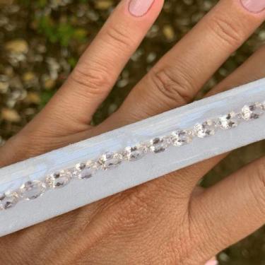 Imagem de Morganita Riviera Oval 7x5mm 17,23ct 24pçs - SP GEMAS
