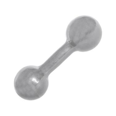 Imagem de Halter Emborrachado 1Kg - Cinza - S1-  Acte Sports, Cinza, 1Kg