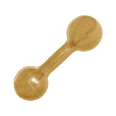 Imagem de Halter Emborrachado 4Kg S4 Preto - Acte Sports, Dourado, 4Kg