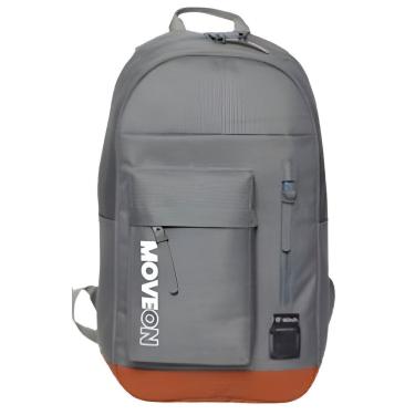 Imagem de Mochila GXM Juvenil em Poliéster 46cm X 35cm X 8cm Cinza Unissex para Escola e Viagem