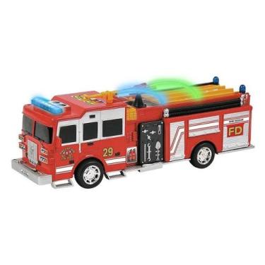 Imagem de Caminhão Bombeiro Brinquedo Bate Volta Com Som E Luz - Gici Kids