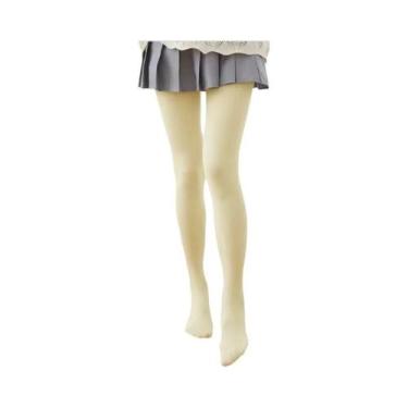 Imagem de Meia-calça De Veludo Branco Leite Para Mulheres E Meninas, Meias Finas