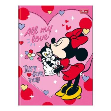 Imagem de Caderno Infantil Escolar Brochura Grande Capa Dura Minnie Mouse 48 Fol