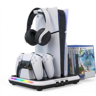 Imagem de Base Carregador E Suporte Com Cooler Compativel com Play 5 Ps5 PlaySta