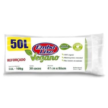 Imagem de Sacos de Lixo de Cor Verde Vegano Embalixo 30 Unidades