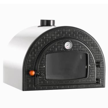 Imagem de Forno a Lenha de Pizza Inox Refratário 88L Termômetro - Pátria