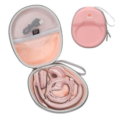 Imagem de Estojo Rígido Rosa Aproca para Headsets Logitech H390/Zone