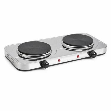 Imagem de Fogão Elétrico de Mesa 2 Bocas Inox - Agratto, 220V