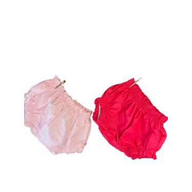 Imagem de Calcinha Bebê Bunda rica simples tapa fralda algodão - Luxo baby, Kit 