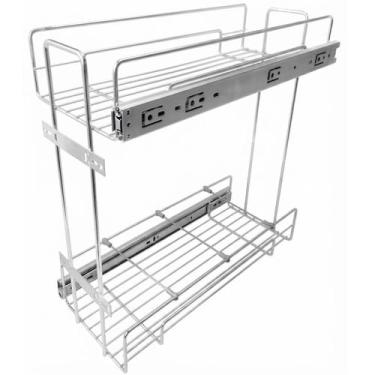 Imagem de Porta Latas e Óleos Duplo Lateral 200x425x450mm J1-200 8667 Cromado Jo