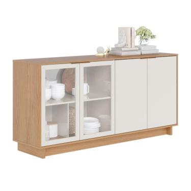 Imagem de Buffet Vitória 4 PT Freijó e Off White