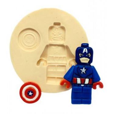 Imagem de Molde De Silicone Lego, Capitão América
