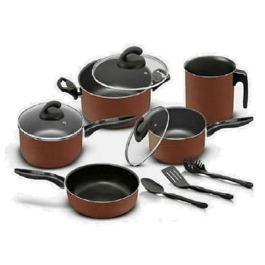 Imagem de Conjunto de panelas 08 peças Teflon Facile Chocolate