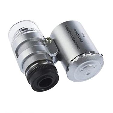 Imagem de Kit de acessórios para microscópio 60X microscópio de bolso portátil microscópio de óculos de lupa