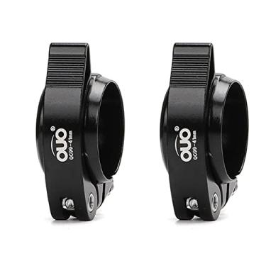 Imagem de Braçadeira para assento de bicicleta adequada para 40/41 mm, liga de alumínio para bicicleta de liberação rápida espigão de assento de fixação para bicicleta dobrável, MtB, bicicleta de estrada (preta, 41 mm)