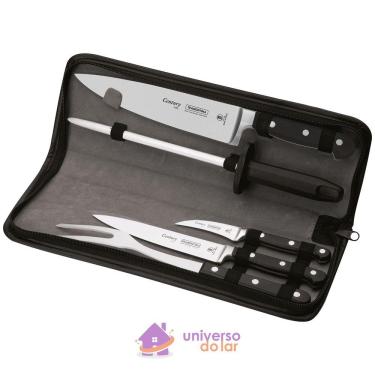Imagem de Jogo de Facas Tramontina Century com Lâminas em Aço Inox e Cabos de Policarbonato e Fibra de Vidro Tramontina