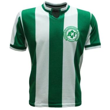 Imagem de Camisa Chapecoense 1979 Liga Retrô  Branco E Verde M