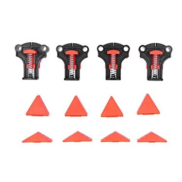 Imagem de Braçadeiras de ângulo de canto, conjunto de grampos de ângulo reto decoração para marcenaria instalação fixa braçadeira de vários ângulos para marcenaria