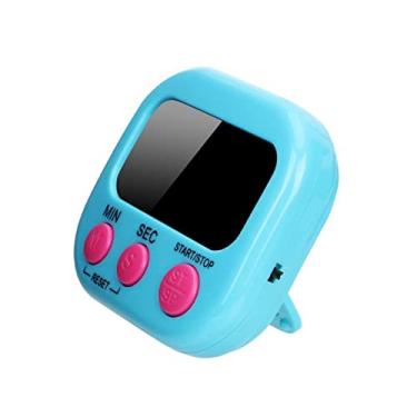 Imagem de 1 Pack Digital Kitchen Timer for Cooking Big Digits Loud Alarm Magnetic Backing Stand Cooking Timers for Baking (Azul)