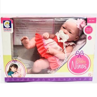 Imagem de Boneca BABY Ninos Vestido Estampado Cotiplas 2032