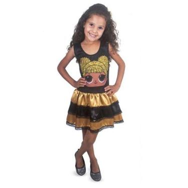 Imagem de Fantasia Vestido Infantil Lol Queen Bee Surprise 2 A 8 Anos - Brink Mo