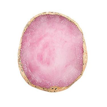 Imagem de Paleta de arte de unhas de resina LASSUM, suporte de gel de acrílico para esmalte, pintura, pintura, pratos, cola, paleta (rosa)