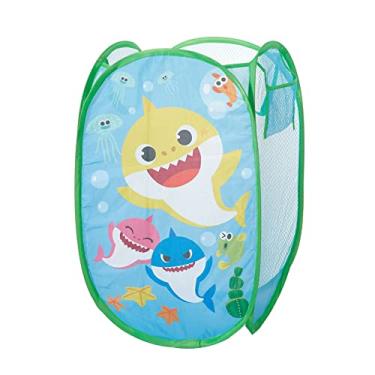 Imagem de Idea Nuova Baby Shark Pop Up Hamper Storage Bin with Durable Carry Handles, 21" H x 13.5" W X 13.5" L