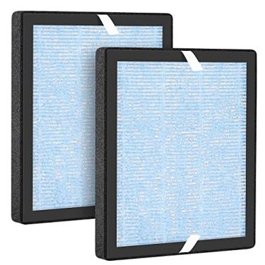 Imagem de Ecleanfy Filtro de substituição HEPA verdadeiro P1802/P1801/R1 compatível com Purificador de ar Elechomes P1801/P1802 e YIOU R1, 3 em 1 True HEPA, H13 True HEPA, 2 pacotes