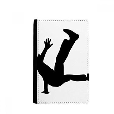 Imagem de Suporte de passaporte Hip Hop para dançarino pulando esportes Notecase Burse carteira capa porta-cartão, Multicolor
