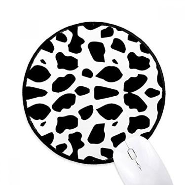 Imagem de DIYthinker Tapete de rato com ilustração de grão de arte animal de cachorro tapete redondo para computador