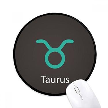 Imagem de May April Taurus Padrão Constelação Mouse Pad Desktop Office Tapete Redondo para Computador