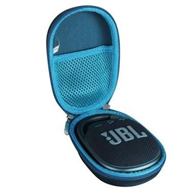 Imagem de Hermitshell Capa rígida de viagem para JBL Clip 4 / JBL Clip 5 Mini alto-falante Bluetooth portátil (azul)
