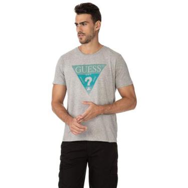 Imagem de T-Shirt Masc Guess Logo Tres Cores