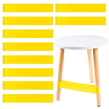 Imagem de 10 peças, faixas de borracha flexíveis para cadeiras de sala de aula para crianças com pés inquietos, faixas para os pés para cadeiras de sala de aula e mesa, ideal para TDAH, autismo, hiperatividade