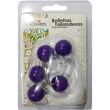 Imagem de Bolinhas Tailandesas Pompoarismo Pompoar 5 Esferas Lilas Pequena Hot Flowers