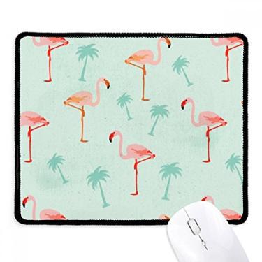 Imagem de Mousepad de borracha com estampa de flamingo rosa com borda costurada