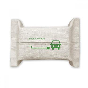 Imagem de Plugue de carregamento para veículos que protegem o meio ambiente, capa de papel para lenços faciais, saco de linho de algodão