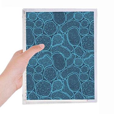 Imagem de Caderno Ilustração Blue Microscópio Cells Caderno de Folhas Soltas Diário Recarregável