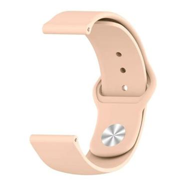 Imagem de Pulseira Silicone 20mm amazfit Gts / Gts2 / Gts Mini/Gtr Rosa Nude - (C7COMPANY)