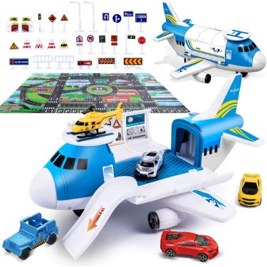 Brinquedo Menino Infantil Carrinhos Helicoptero Pista