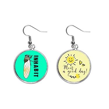 Imagem de Inhabit Cicada Allemada Neviifolia brinco de flor de sol joia moderna