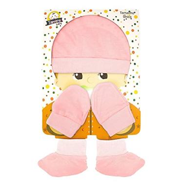 Imagem de Kit Touca, Luvas e Sapatinho Tamine Suedine Azul Bebê